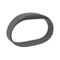Перезаписываемый RFID браслет T5577 “OFFICE TEMIC” СЕРЫЙ, без застежки