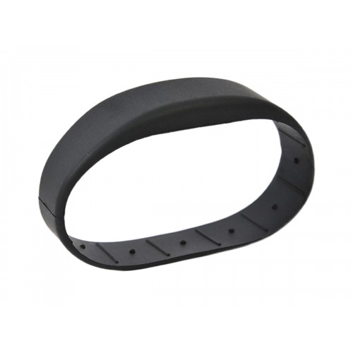 Перезаписываемый RFID браслет T5577 “OFFICE TEMIC” ЧЕРНЫЙ, без застежки