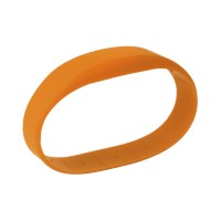 Силиконовый RFID браслет EM-Marine “OFFICE” ОРАНЖЕВЫЙ, без застежки
