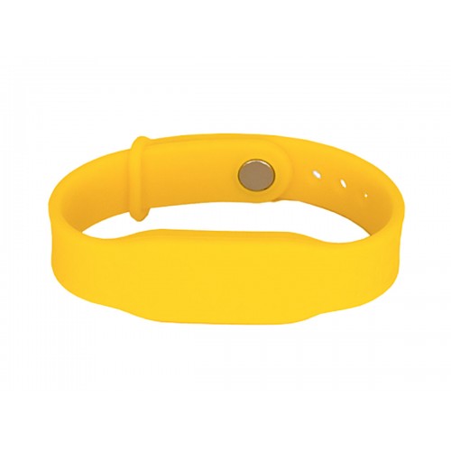 Силиконовый RFID браслет EM-Marine “PRESTIGE” ЖЁЛТЫЙ, с застёжкой